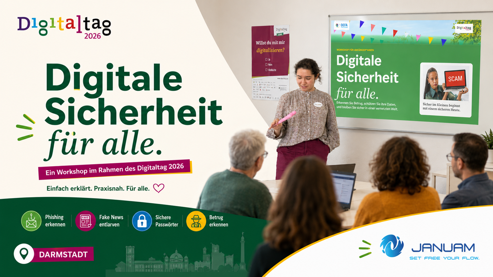 Workshop Digitale Sicherheit für alle am Digitaltag bei Januam